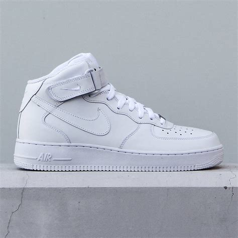 nike air force 1 mid trainer white|air force 1 white men's.